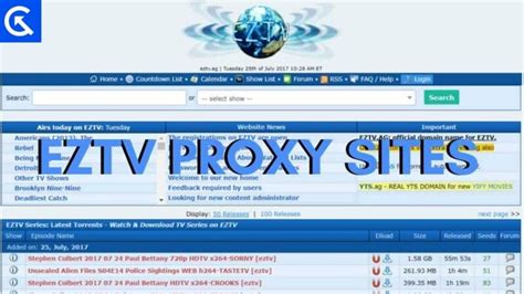 eztv|EZTV Proxy List.